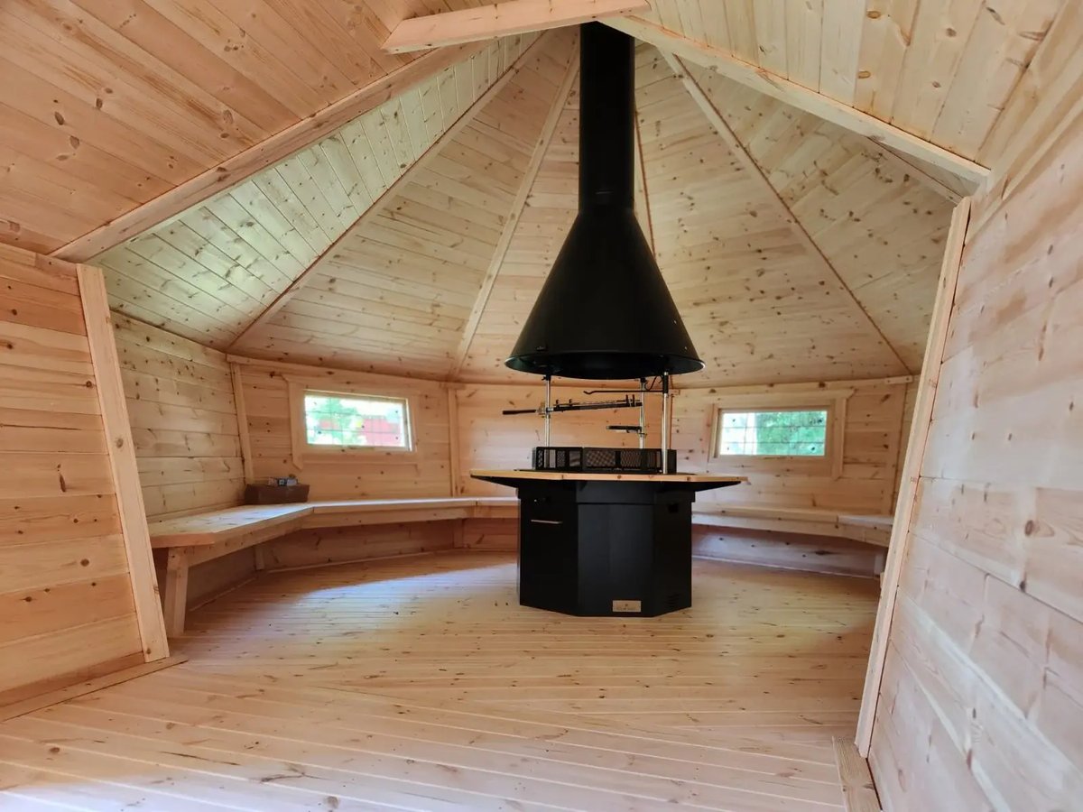 forest school BBQ cabin 