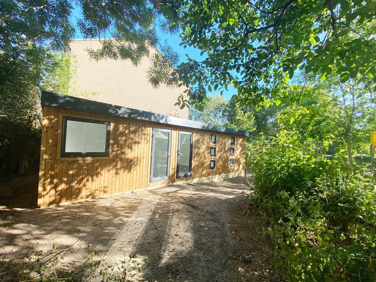 Cabins for Schools wooden classrooms with redwood cladding