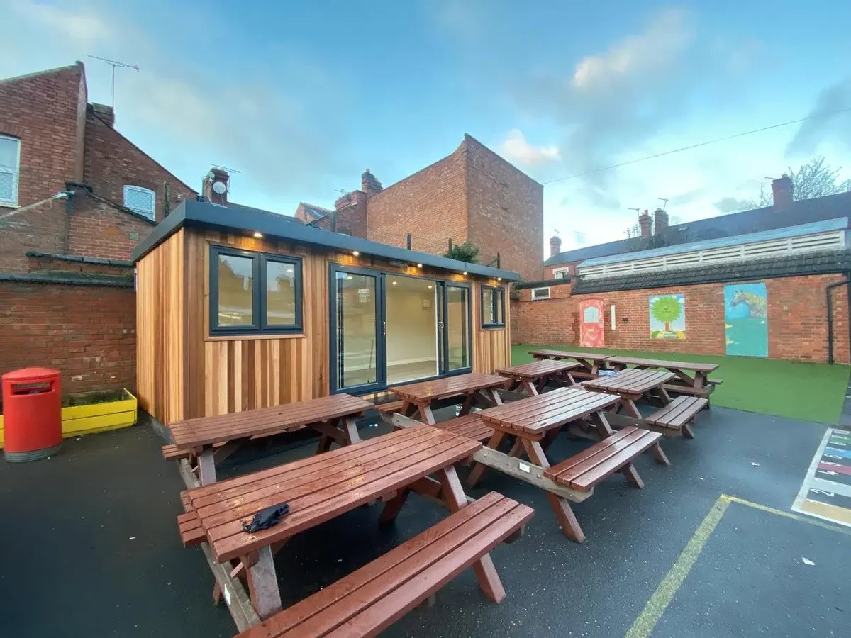 Cabins For Schools wooden classrooms with cedar cladding