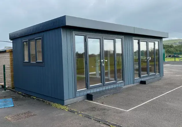 outdoor classroom with marley board cladding