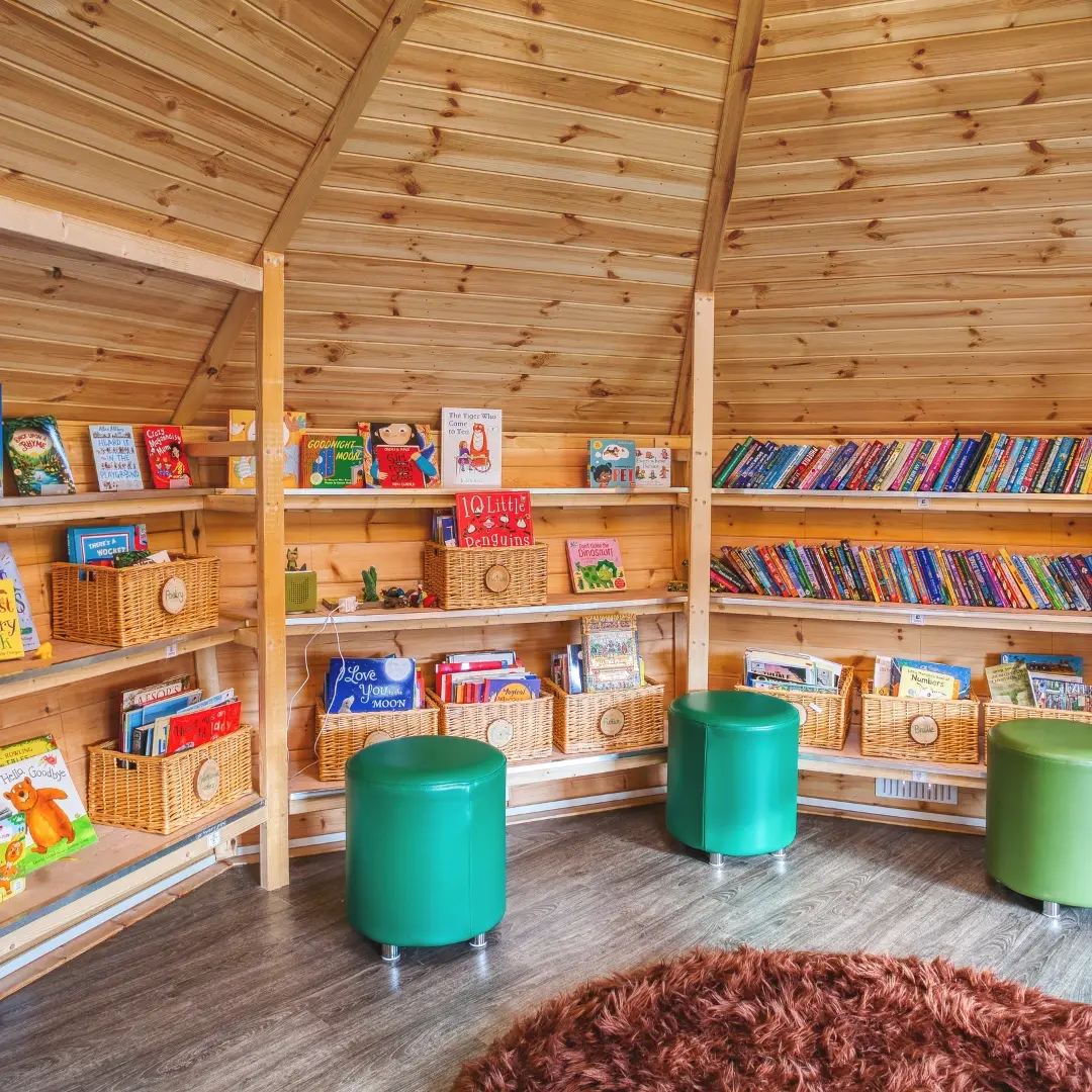 cosy school library facilities